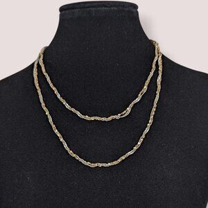 (2/$20) Metal Twist Chain Necklace